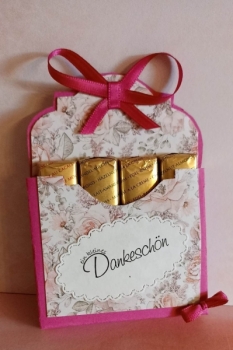 Kleines Dankeschön Pralinenschachtel